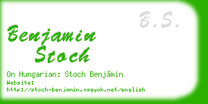 benjamin stoch business card